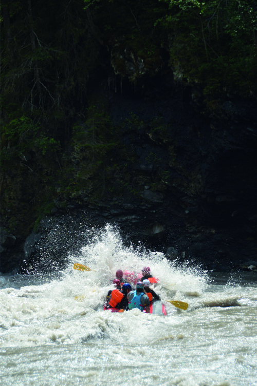 Action Wildwasser Rafting Giarsunschlucht